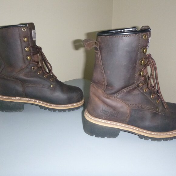 Women's Safety Girl Work Boots - Size 8.5 - Picture 3 of 6